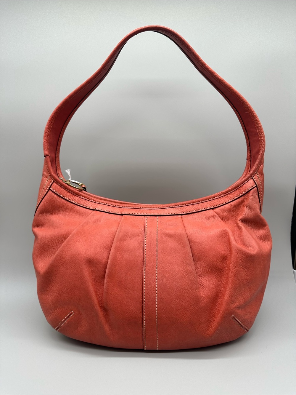 Coach Coral Leather Hobo Shoulder Bag
